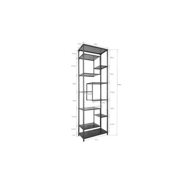 Kare Regał LOFT złoty 60 x 195 x 30cm / 85484