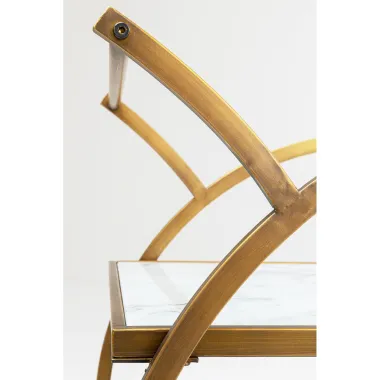 Kare Wózek barowy LOFT złoty 74 x 85 x 40cm / 84824