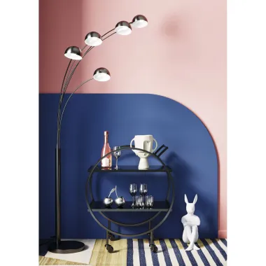 Kare Wózek barowy LOFT czarny 74 x 85 x 40cm / 84545