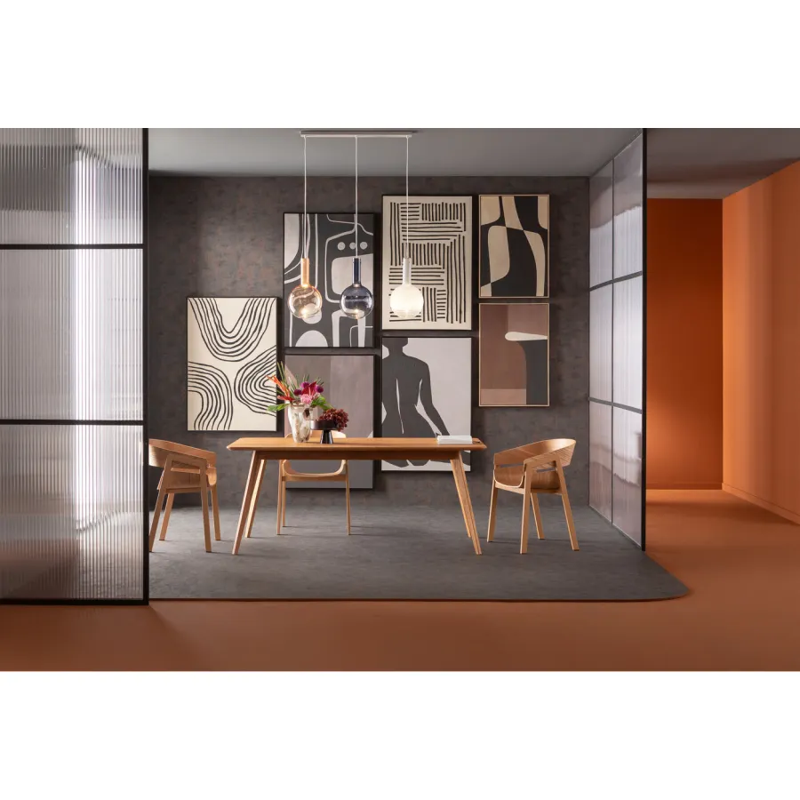 Kare Stół MEMO dębowy brązowy 180 x 75 x 90cm / 87120