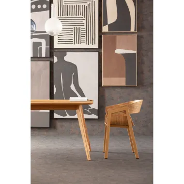 Kare Stół MEMO dębowy brązowy 200 x 75 x 90cm / 87121