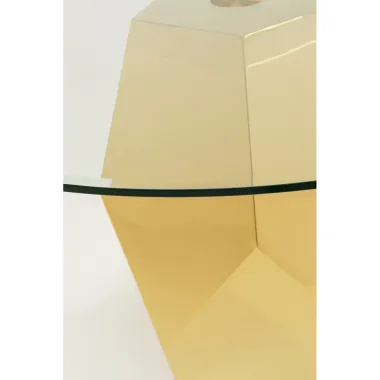 Kare Stół RICCHEZZA złoty Ø 130 x 75 x 130cm / 70705