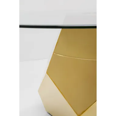 Kare Stolik kawowy RICCHEZZA złoty Ø 90 x 35 x 90cm / 70705