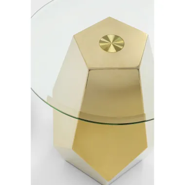 Kare Stolik boczny RICCHEZZA złoty Ø 45 x 35 x 45cm / 70706