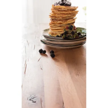 Kare Stół DOWNTOWN dębowy brązowy 220 x 77 x 100cm / 80759