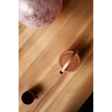 Kare Stół DOWNTOWN dębowy brązowy 220 x 77 x 100cm / 80759