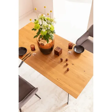 Kare Stół DOWNTOWN dębowy brązowy 180 x 78 x 90cm / 83160