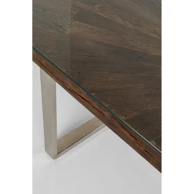 Kare Stół CONLEY CHROM mango brązowy 180 x 76 x 90cm / 84935