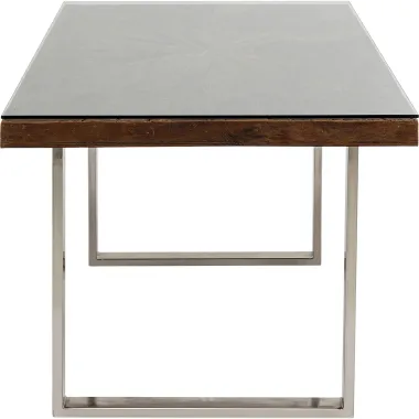 Kare Stół CONLEY CHROM mango brązowy 180 x 76 x 90cm / 84935