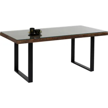 Kare Stół CONLEY BLACK mango 180 x 76 x 90cm / 84934