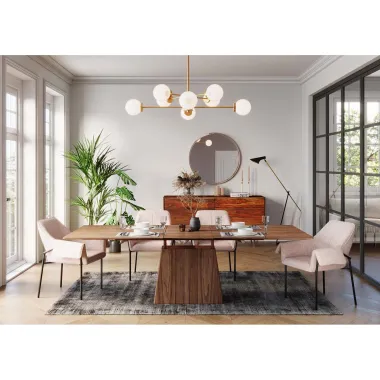 KARE Stół Rozkładany BENVENUTO Brązowy 200-250 x 76 x 110cm / 80123