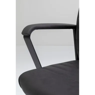 Kare Fotel biurowy LABORA HIGH BIG DEAL imitacja skóry czarny 58 x 127,5 x 56cm / 84743