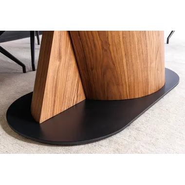 Invicta Stół ELEMENTS ceramiczny rozkładany rama orzechowa 180 -260 x 76 x 100cm / 46476