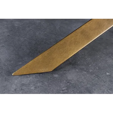 Invicta Stół SCULPTURE ceramiczny brązowy marmurowy blat 280 x 75 x 130cm / 46473