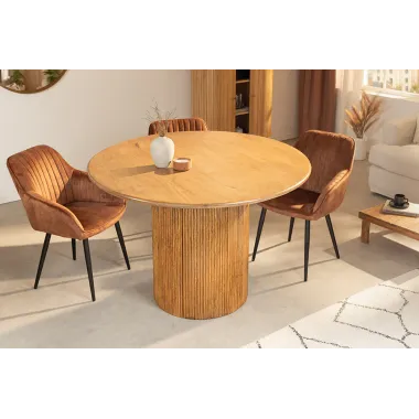 Invicta Stół do jadalni TRES CHIC naturalne mango Ø 120 x 76cm / 45994