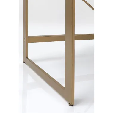 Kare Biurko Lustrzane SORAN złote 120 x 77 x 50cm / 86841