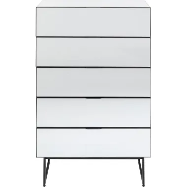 Kare Komoda SORAN Lustrzana 5 szuflad 65 x 114 x 40cm / 86805