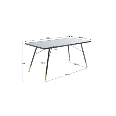 Kare Stół LA GOMERA 160 x 75 x 80cm / 85829