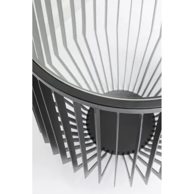 Kare Stolik Pomocniczy CORINNE czarne 40 x 50 x 40cm / 87800