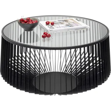 Kare Stolik kawowy CORINNE czarne 80 x 41 x 80cm / 87801