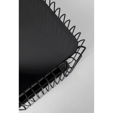 Kare Stolik kawowy WIRE czarne 120 x 41 x 60cm / 87818