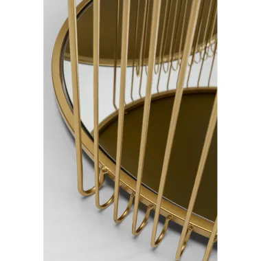 Kare Stolik kawowy WIRE (2 set) złoty 70 x 35 x 70cm / 87674