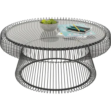 Kare Stolik kawowy LISBOA czarny 86 x 42 x 86cm /  70154