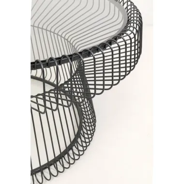 Kare Stolik kawowy LISBOA czarny 86 x 42 x 86cm /  70154