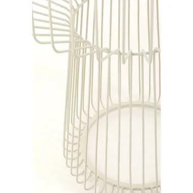 Kare Stolik kawowy LISBOA kremowy Ø38 x 48 x 38cm / 70153