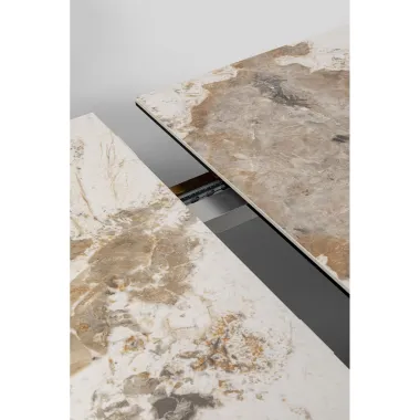 KARE Stół Rozkładany CONNESSO BRASS 200x260 x 76 x 90cm / 87666