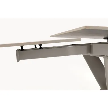 KARE Stół Rozkładany XENIA trawertyt 140 - 200 x 76 x 80cm / 71139