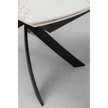 KARE Stół TWIST ONYX INCEPTION Rozkładany ceramiczny 120 - 180 x 76 x 90cm / 86786