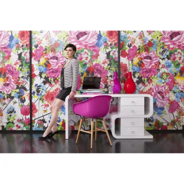 Kare Biurko SOFT SNAKE białe 150 x 76 x 70cm / 75193