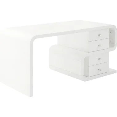Kare Biurko SOFT SNAKE białe 150 x 76 x 70cm / 75193