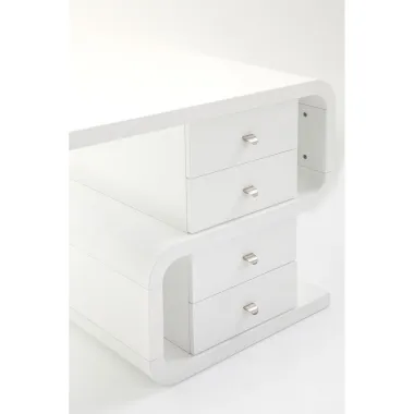 Kare Biurko SOFT SNAKE białe 150 x 76 x 70cm / 75193