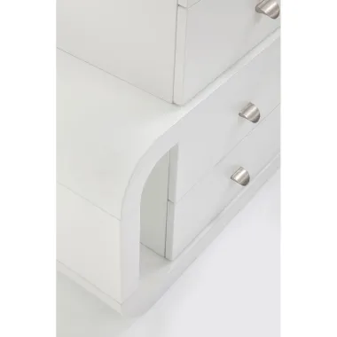 Kare Biurko SOFT SNAKE białe 150 x 76 x 70cm / 75193