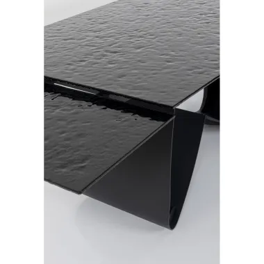 KARE Stół Rozkładany BELLAGIO BUBBLE czarny 180-260 x 76 x 95cm / 87519
