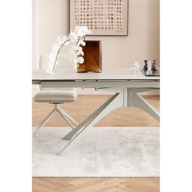 KARE Stół Rozkładany LANA biały 180-260 x 76 x 90cm /  70577