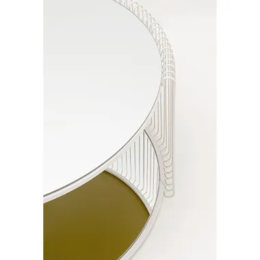 Kare Stolik kawowy WIRE beżowy 80 x 40 x 80cm / 70338