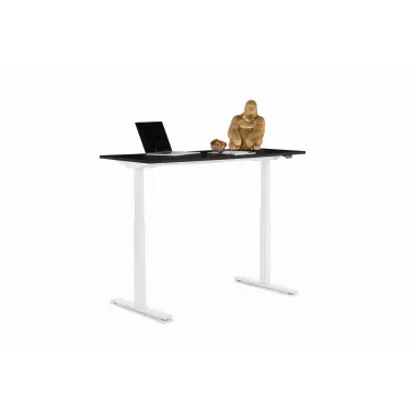 Kare Biurko z regulacją wysokości SMART WHITE BLACK 140 x 70 - 120 x 70cm / 85122