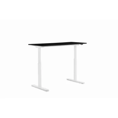 Kare Biurko z regulacją wysokości SMART WHITE BLACK 140 x 70 - 120 x 70cm / 85122