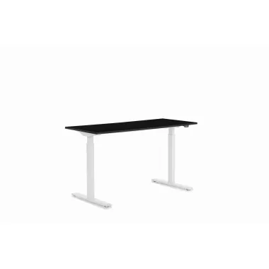 Kare Biurko z regulacją wysokości SMART WHITE BLACK 140 x 70 - 120 x 70cm / 85122