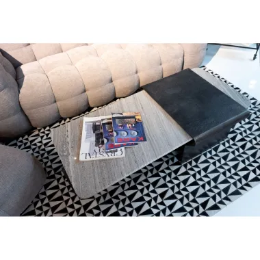 Kare Stolik kawowy MONTAGNA czarna 142 x 40 x 70cm / 87153