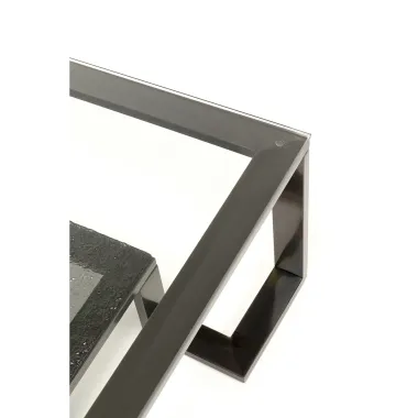 Kare Stolik kawowy RUSH grafitowy 120 x 40 x 120cm / 70105