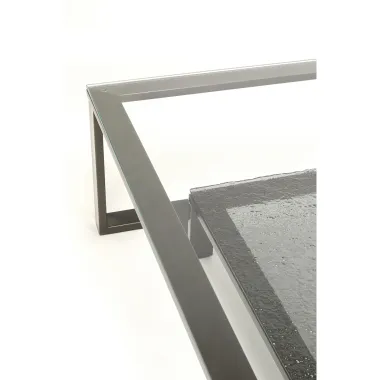 Kare Stolik kawowy RUSH grafitowy 120 x 40 x 120cm / 70105