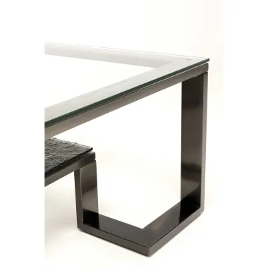 Kare Stolik kawowy RUSH grafitowy 120 x 40 x 120cm / 70105