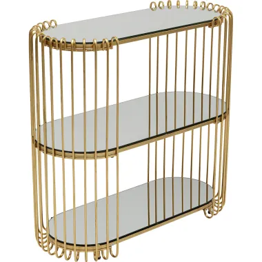 Kare Konsola WIRE złota 81 x 76 x 78cm / 87707