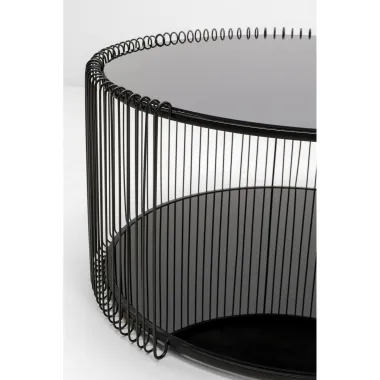 Kare Stolik kawowy WIRE czarny 80 x 40 x 80cm / 70335