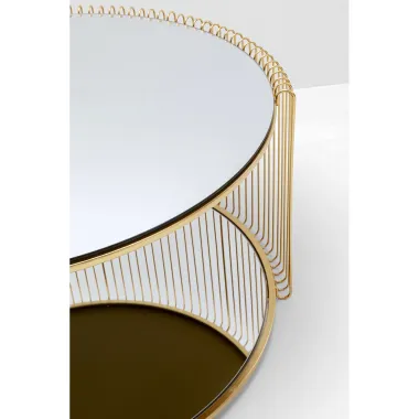 Kare Stolik kawowy WIRE złoty 80 x 40 x 80cm / 70336