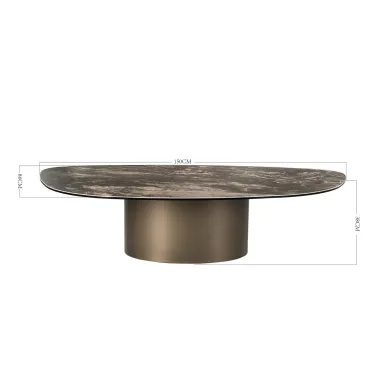 Kare Stolik kawowy PASO ceramiczny 150 x 43 x 86cm / 70310